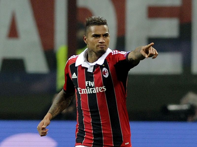 Boateng breaks the deadlock at the San Siro to give AC Milan a surprise lead