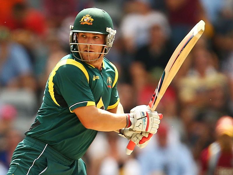 Aaron Finch opened the batting and made 38 before falling to Darren Sammy.
