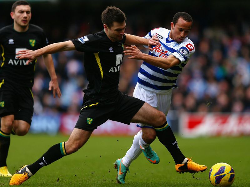 Andros Townsend made his bow for Queens Park Rangers after joining the club on loan from Tottenham on deadline day.