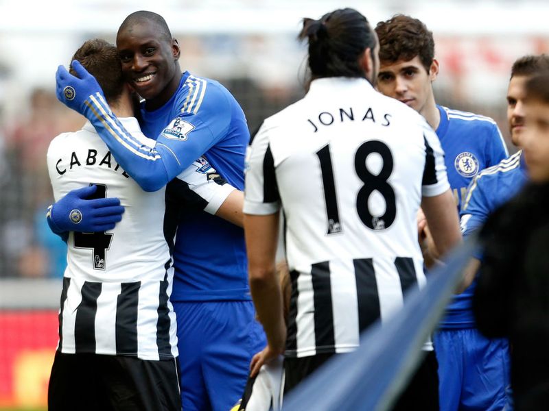 Demba Ba found himself in familiar surroundings, with the former Newcastle striker returning to St James' Park with Chelsea.