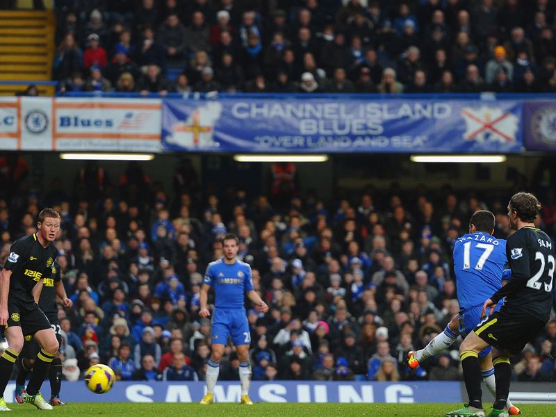Eden Hazard puts Chelsea well on course for victory as he scores their second against Wigan