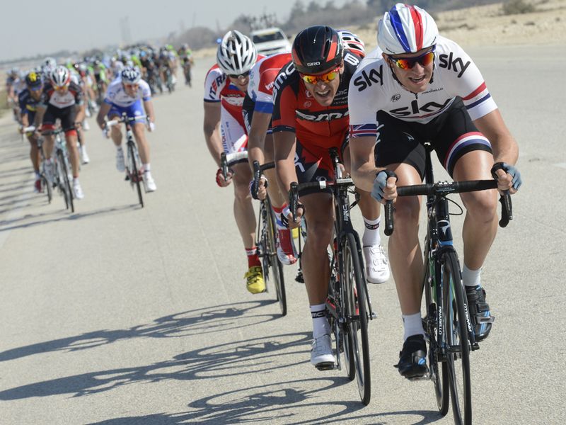 There were plenty of splits in the bunch during the day on stage five in Qatar