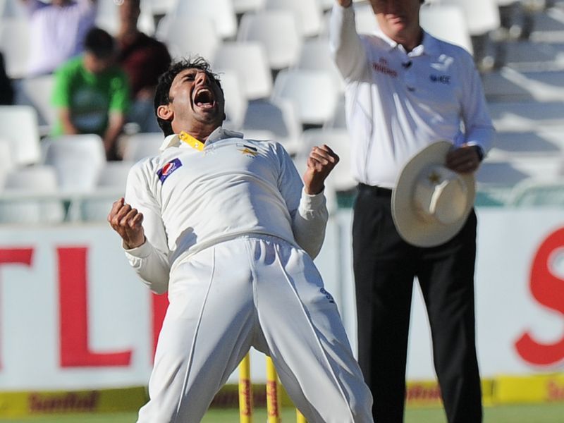 However, Saeed Ajmal chipped away at the Proteas' middle order, keeping matters interesting.