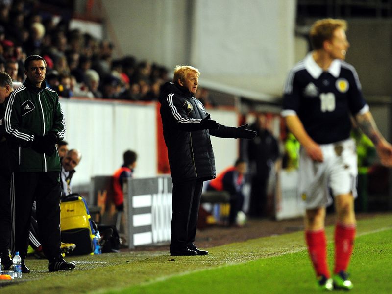 Gordon Strachan takes charge of his first game as Scotland boss as they face Estonia at Pittodrie