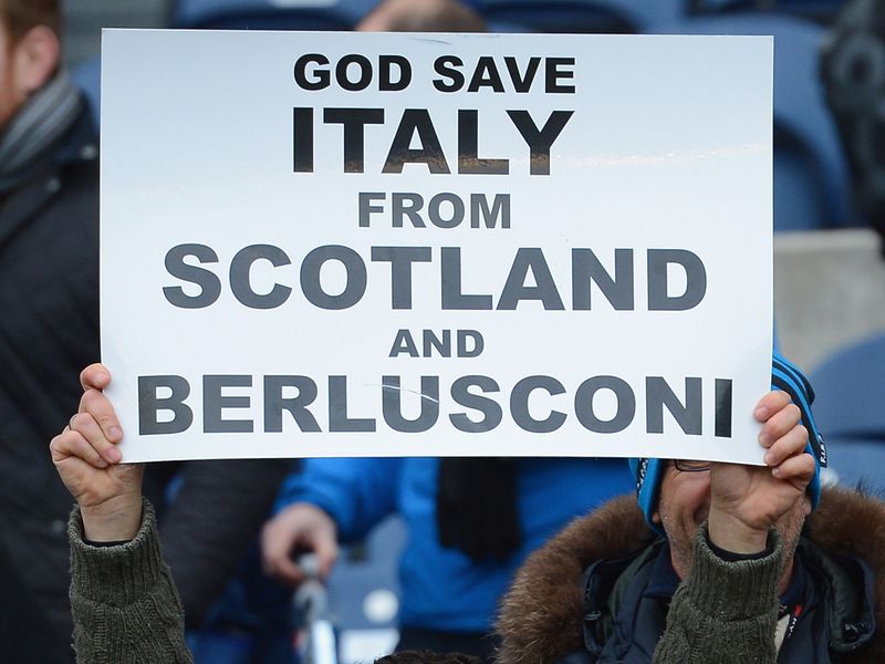 Topical message: An Italian fans asks for some divine intervention on two counts