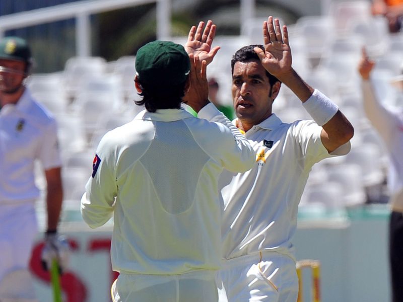 South Africa didn't get off the best start as Umar Gul trapped Alviro Petersen lbw for one.