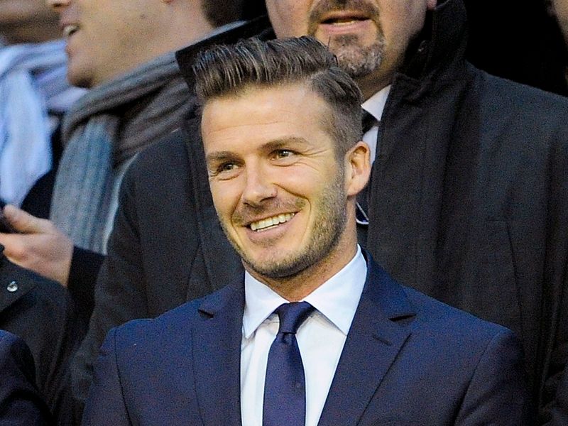 Meanwhile David Beckham watches from the stands at the Mestalla as PSG visit Valenica