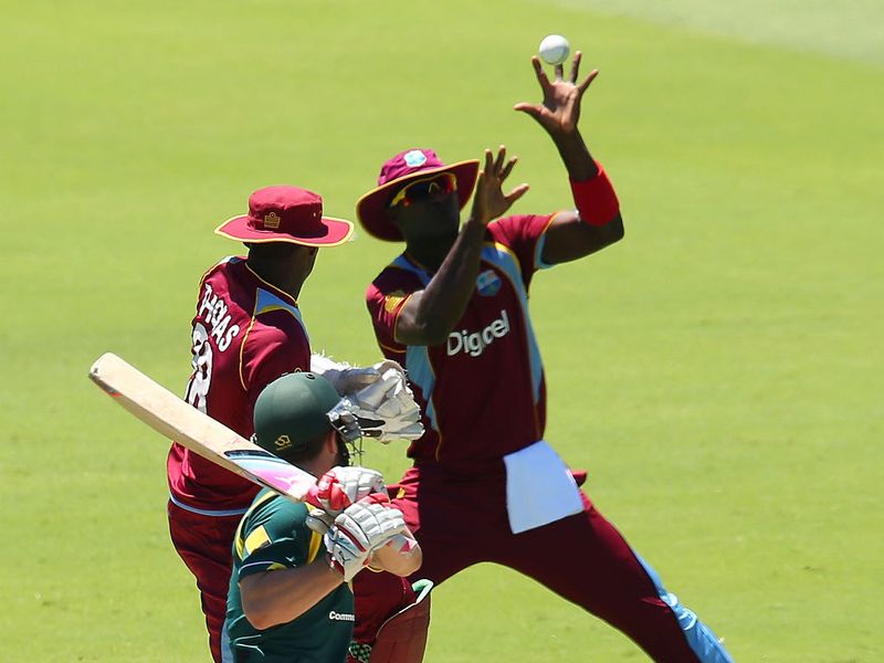 Darren Sammy needed just one hand to get rid of Matthew Wade.