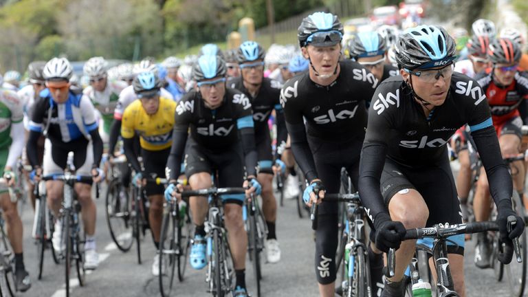 The team rode as a perfect unit