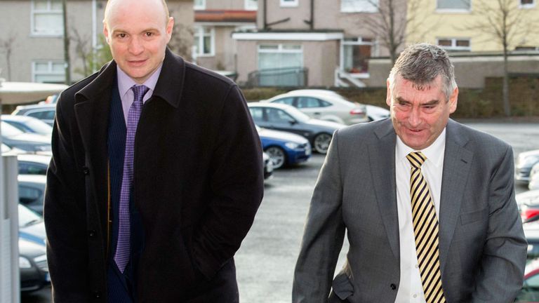 Stephen Thompson (left) and Stewart Gilmour: Attended meeting at Hampden
