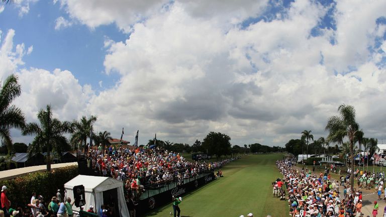 The first tee at the TPC Blue Monster course at Doral