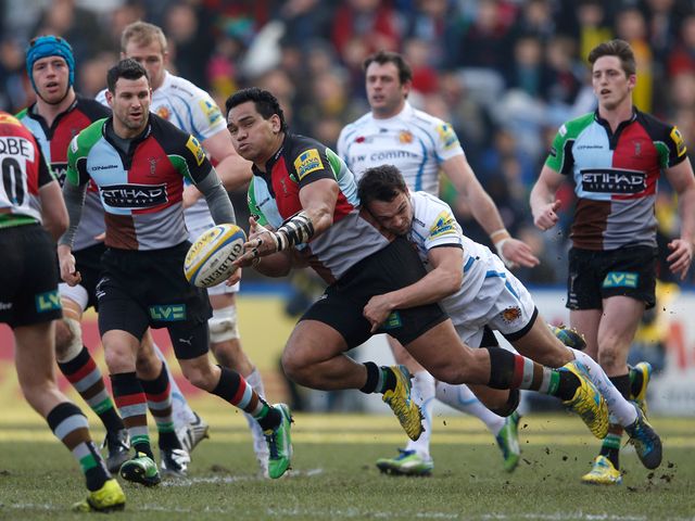 Maurie Fa'asavalu in action for Harlequins