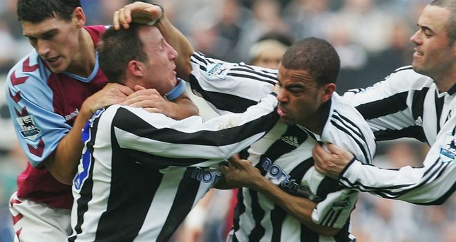 Bowyer and Dyer clash playing for Newcastle