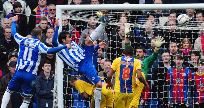 Leonardo Ulloa: Scored a brace for his 7th goal in 11 games since joining