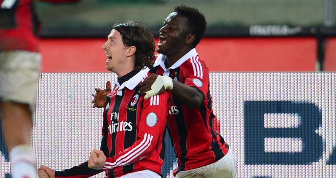 Riccardo Montolivo celebrates his goal