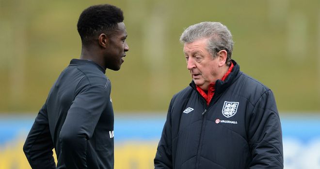 Danny Welbeck (L): Missed England training on Monday morning