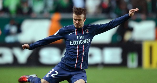 David Beckham: First start in European football since 2010