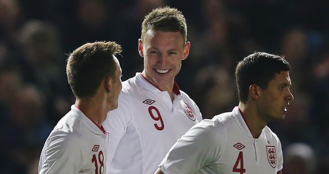 Connor Wickham: Celebrates goal for England U21s against Austria