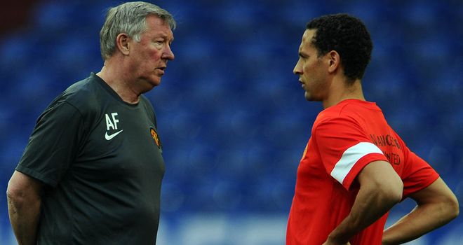 Sir Alex Ferguson (left): Backing Ferdinand to handle fans' abuse