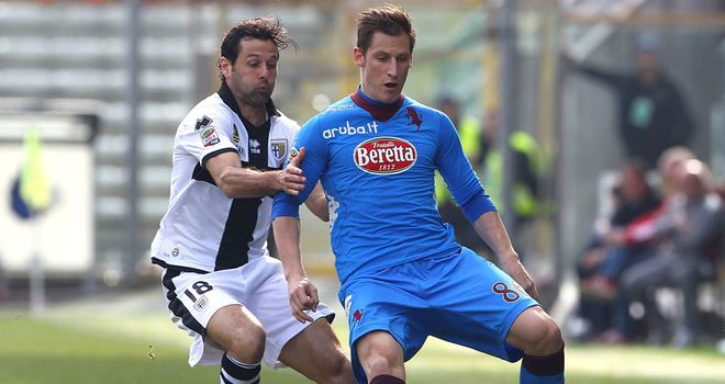 Massimo Gobbi and Valter Birsa in action.