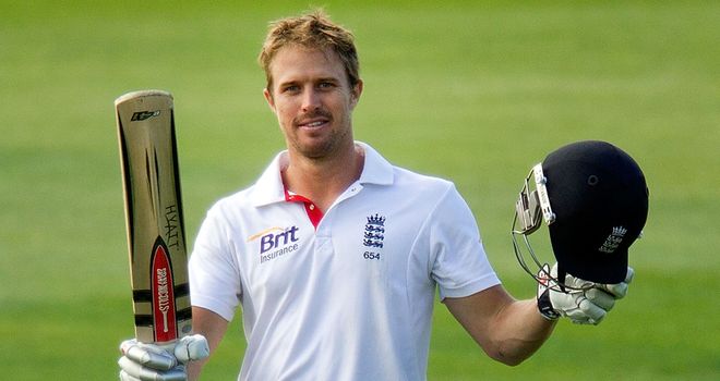 Nick Compton: Celebrates his maiden Test ton
