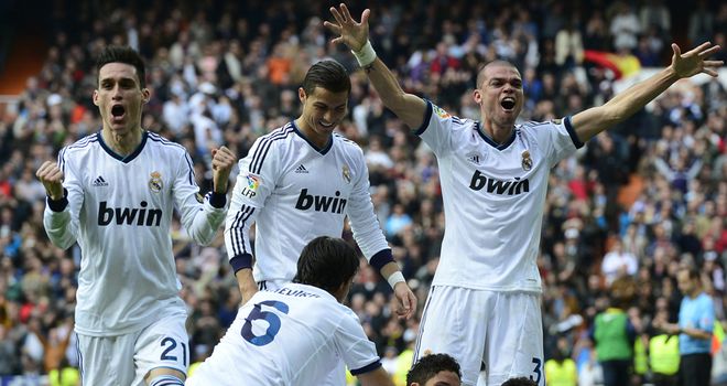 Real Madrid: Celebrating win