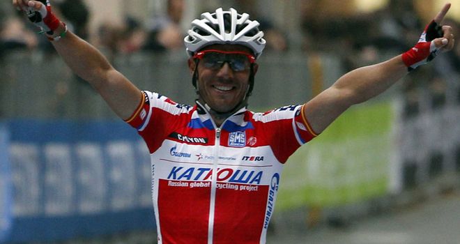 Joaquim Rodriguez claimed victory with a solo attack