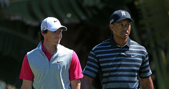 Rory McIlroy and Tiger Woods: Contrasting first round displays