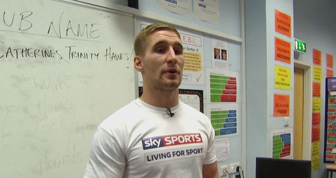 Sam Tomkins: making the switch from stadium to school
