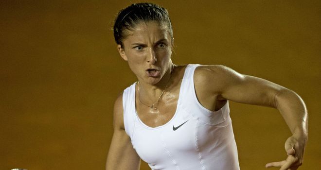 Sara Errani: Only hit one second serve in the whole match