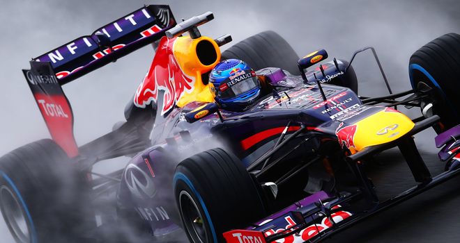Sebastian Vettel: seventh fastest in wet Q1 session