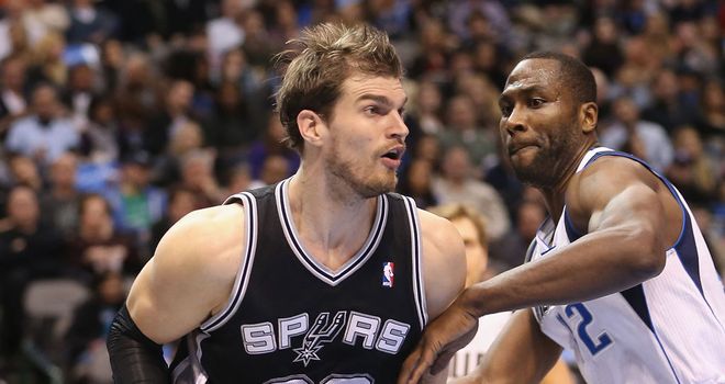 Tiago Splitter: played a key role for the Spurs in Monday's victory over the Oklahoma City Thunder