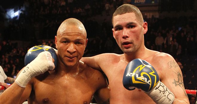 Tony Bellew with Issac Chilemba: Bout was scored a draw in Liverpool