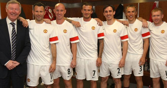 Alex Ferguson with the 'Class of 92'