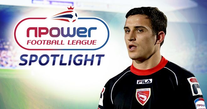 Jack Redshaw: Has been a regular source of goals for Morecambe this season