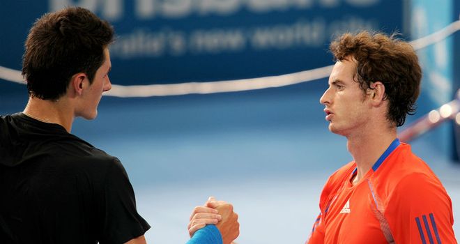 Andy Murray (r): Could face Bernard Tomic in his opening match in Miami