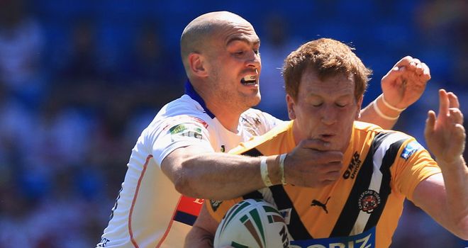 Andy Raleigh (left): Joined Wakefield from Huddersfield