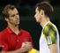 Andy Murray (right) with Richard Gasquet