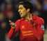 Luis Suarez: Celebrates topping the Premier League scoring charts