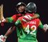Nasir Hossain and Sohag Gazi celebrate a famous win