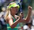 Maria Sharapova celebrates a thrashing of Jelena Jankovic