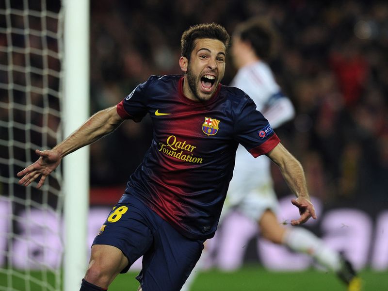 Jordi Alba seals Barcelona's passage to the quarter-finals with a fourth goal in stoppage time