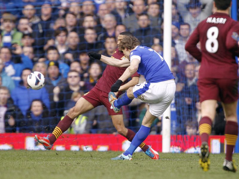 But Nikica Jelavic's strike in stoppage time seals a 2-0 victory for the hosts