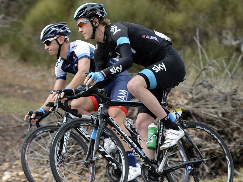 Ian Boswell was held up briefly by a crash on the approach to the final climb