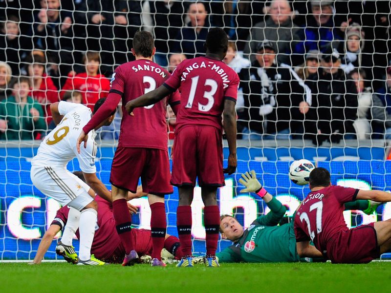 Luke Moore strikes late on to give Swansea a 1-0 victory over Newcastle