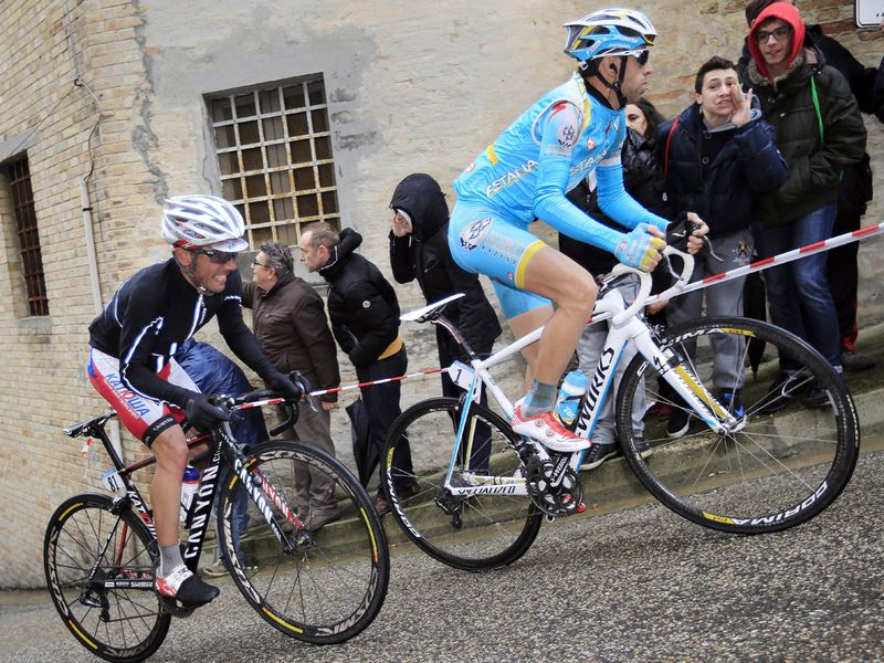 Nibali, right, and Rodriguez struggled against the gradient