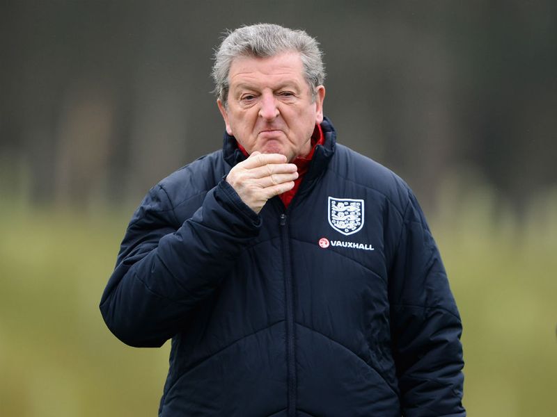 Roy Hodgson watches on as his England squad prepare for their upcoming World Cup qualifiers against San Marino and Montenegro.