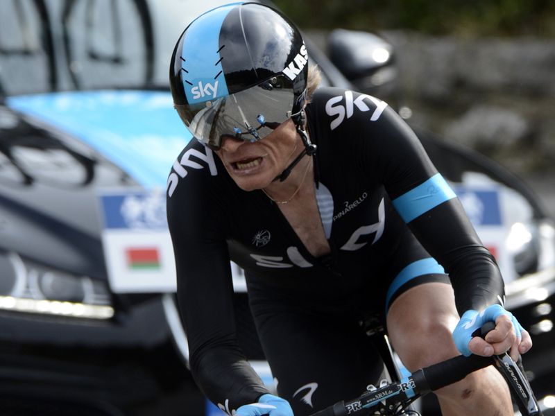 Vasil Kiryienka crashed hard on Thursday but true to form got up and finished the race