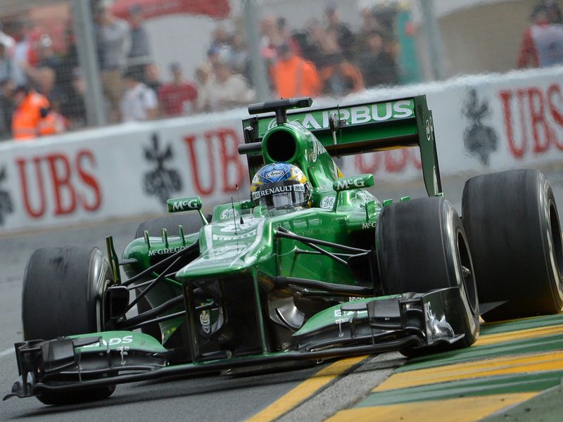 Charles Pic in action for Caterham