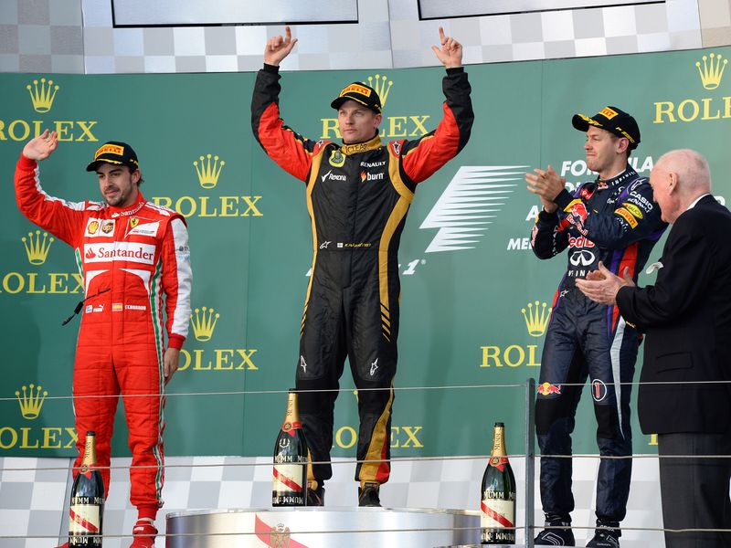 The Melboure podium